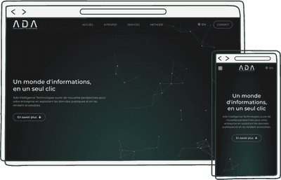 Portfolio Grid Projets web | Ada Intelligence Technologies