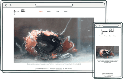 Portfolio Grid Projets web | Jeanne Detot